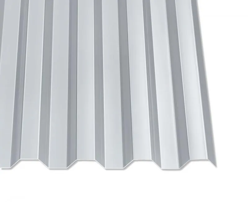 Lichtplatte Polycarbonat 76/18 Trapezprofil 1 mm Silbergrau - Heatblock Lichtplatte Polycarbonat 76/18 Trapezprofil 1 mm Silbergrau - Heatblock